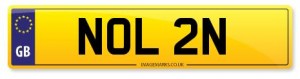 NOL 2N personalised number plate