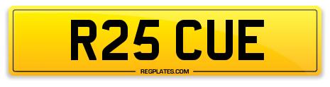 R25 CUE Rescue Number Plate