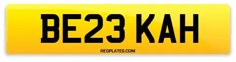 BE23 KAH