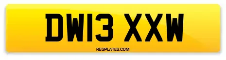 DW13 XXW