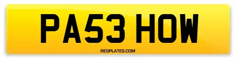 PA53 HOW